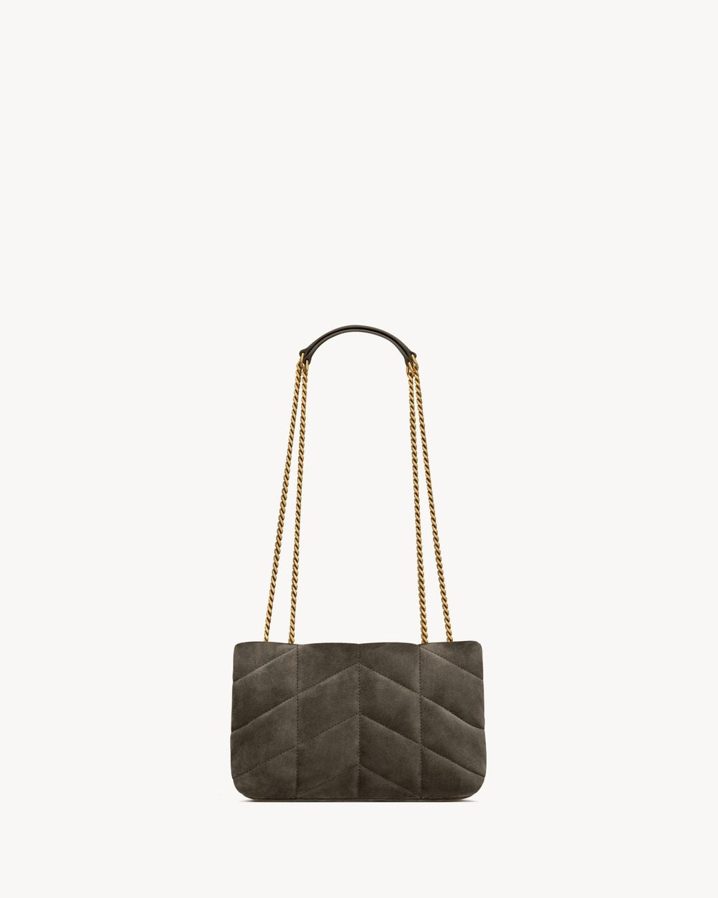 Saint Laurent White Loulou Toy Puffer Shoulder Bag