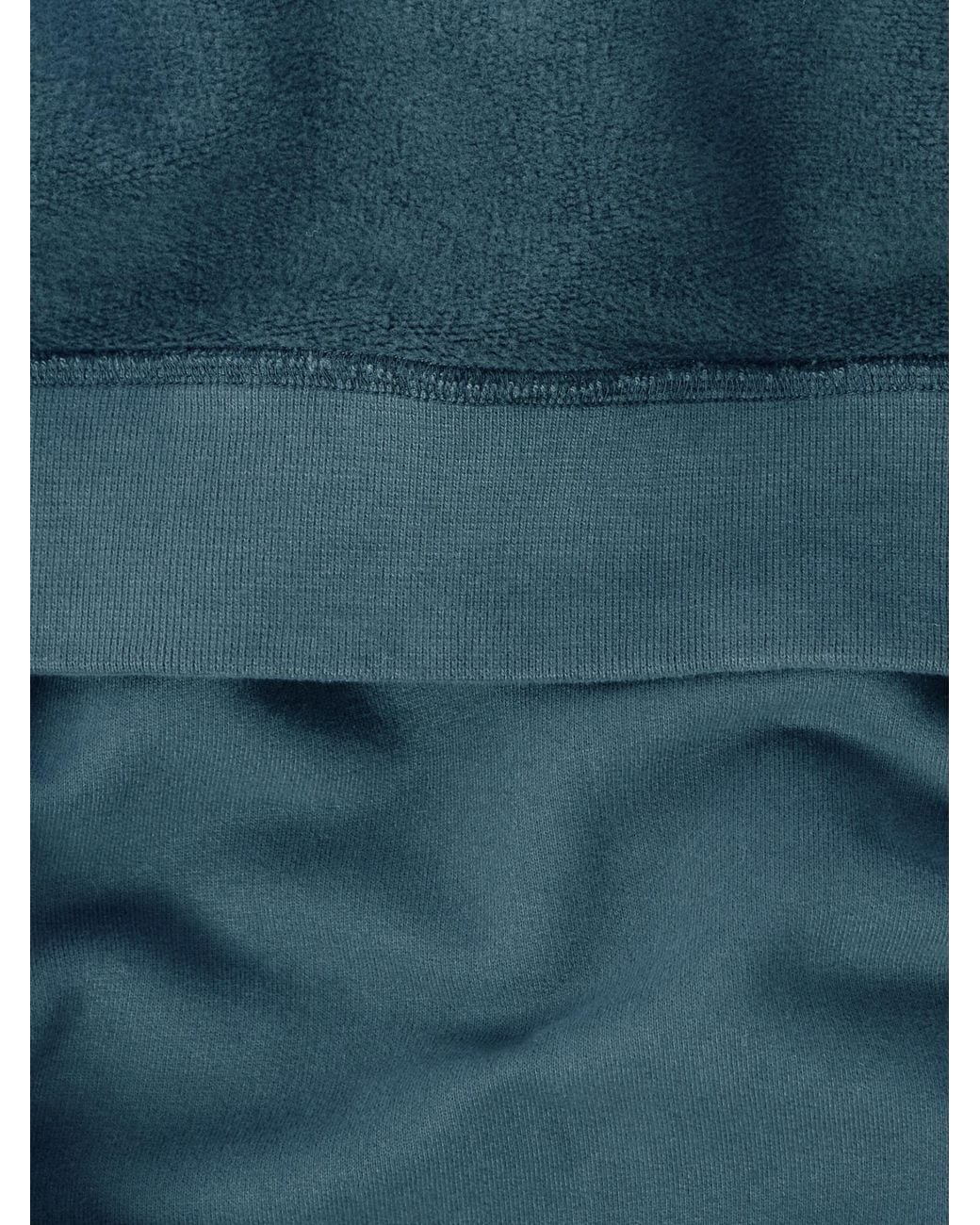 Stone Island Blue Logo Patch Drawstring Hoodie for men