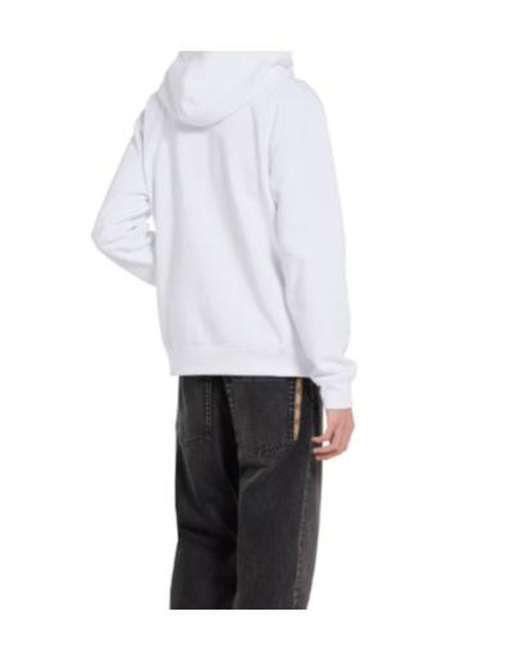 Gucci White Printed Jersey Hoodie for men