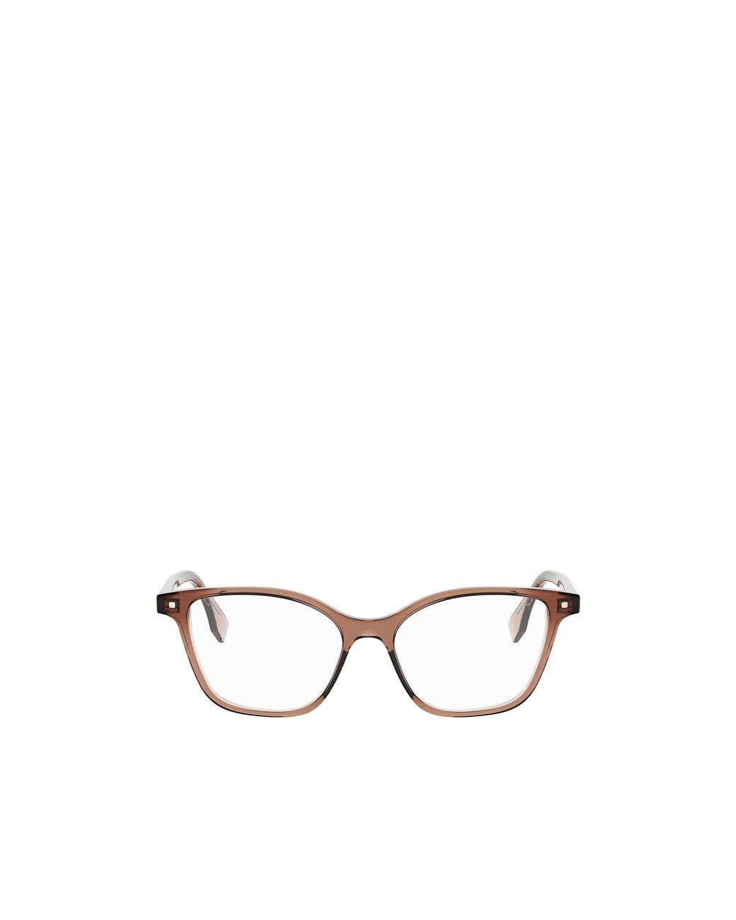 Fendi Metallic Eyewear Cat-Eye Frame Glasses