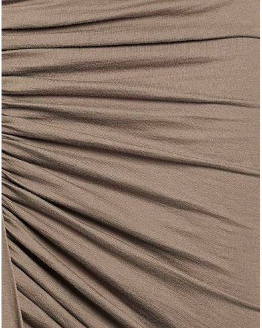 Rick Owens Natural Simple Asymmetrical Dress