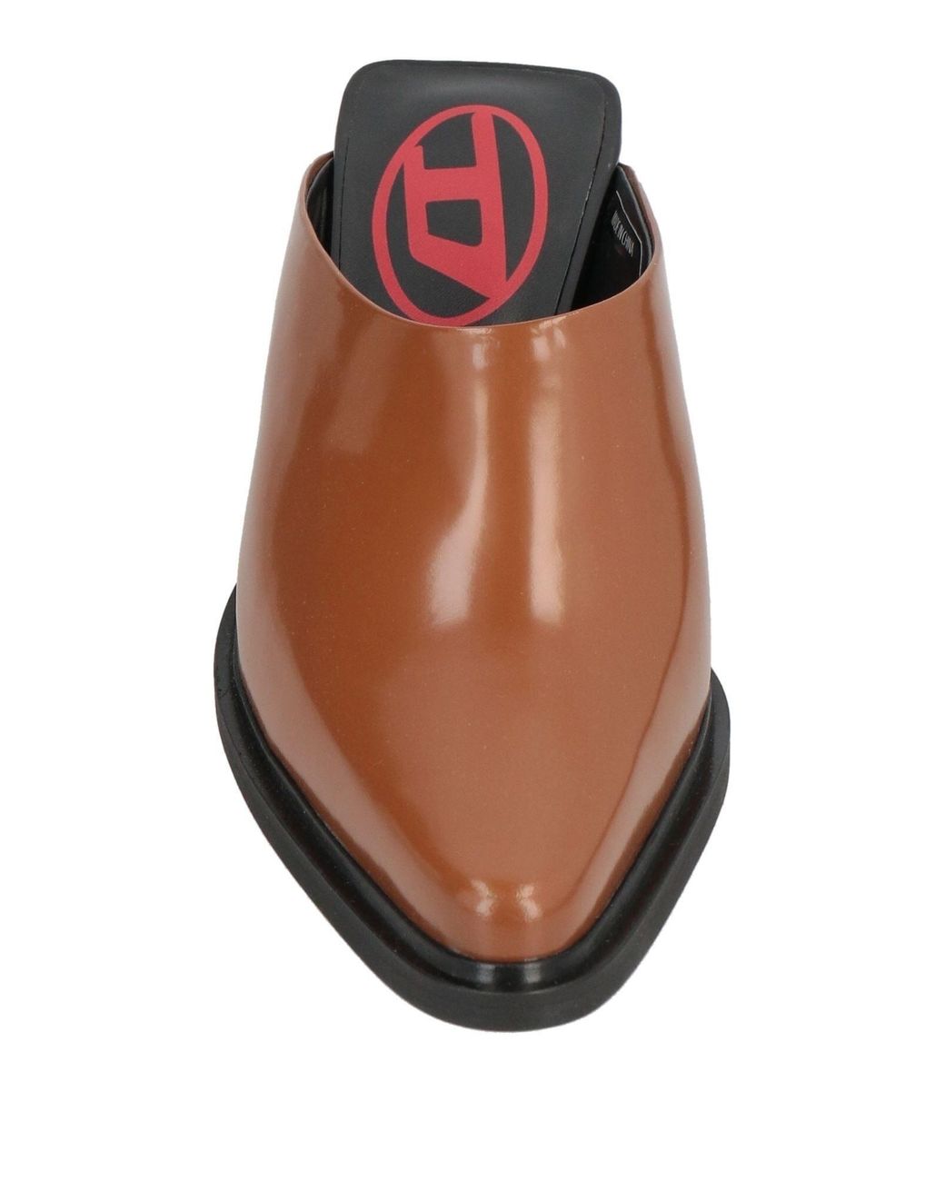 DIESEL Brown Simple Solid-Colored Leather Shoes