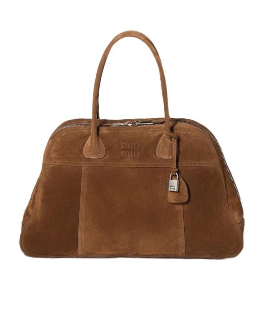Miu Miu Brown Vivant Suede Bag