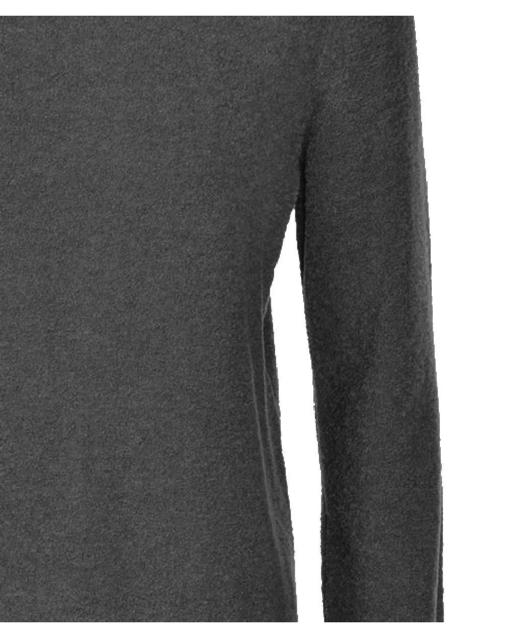 Gran Sasso Gray Crew-Neck Wool-Blend Sweater for men
