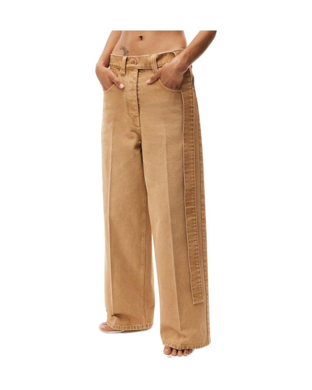 Alexander Wang Natural Belted Raver Jeans