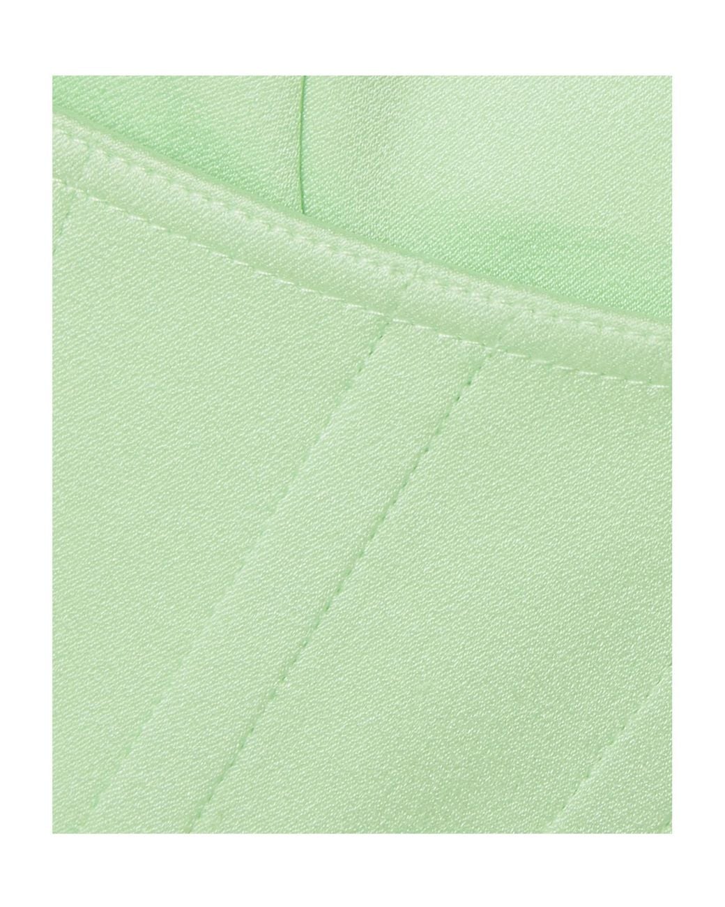 Alex Perry Green Ansley Strapless Midi Dress