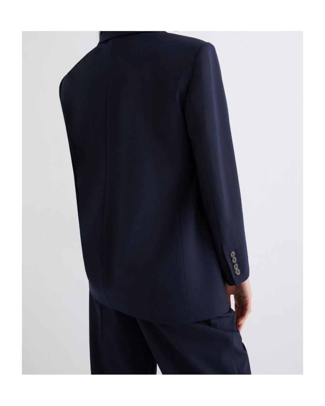 Marella Blue Blazer With Matching Handkerchief