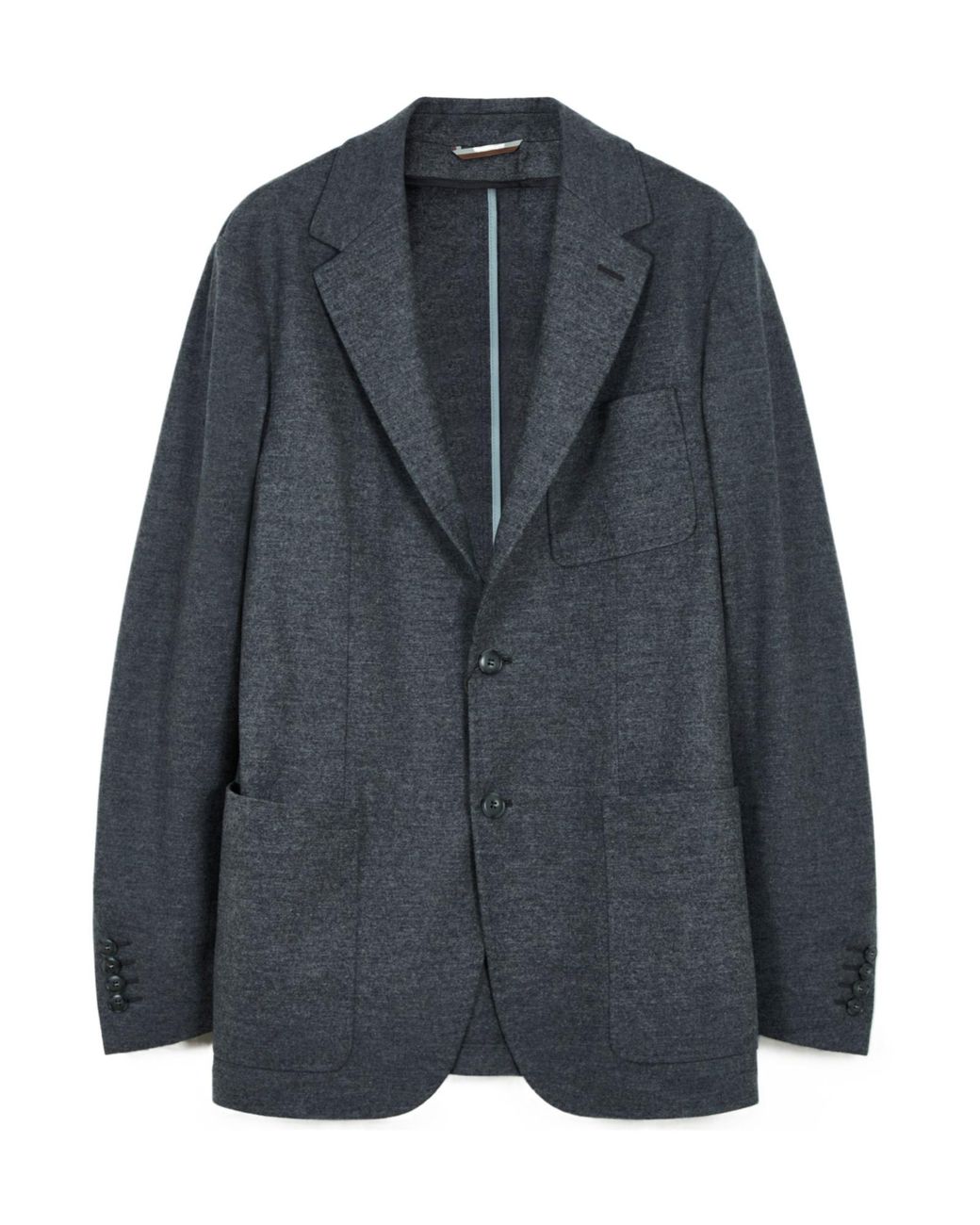 Canali Blue Long-Sleeve Blazer for men
