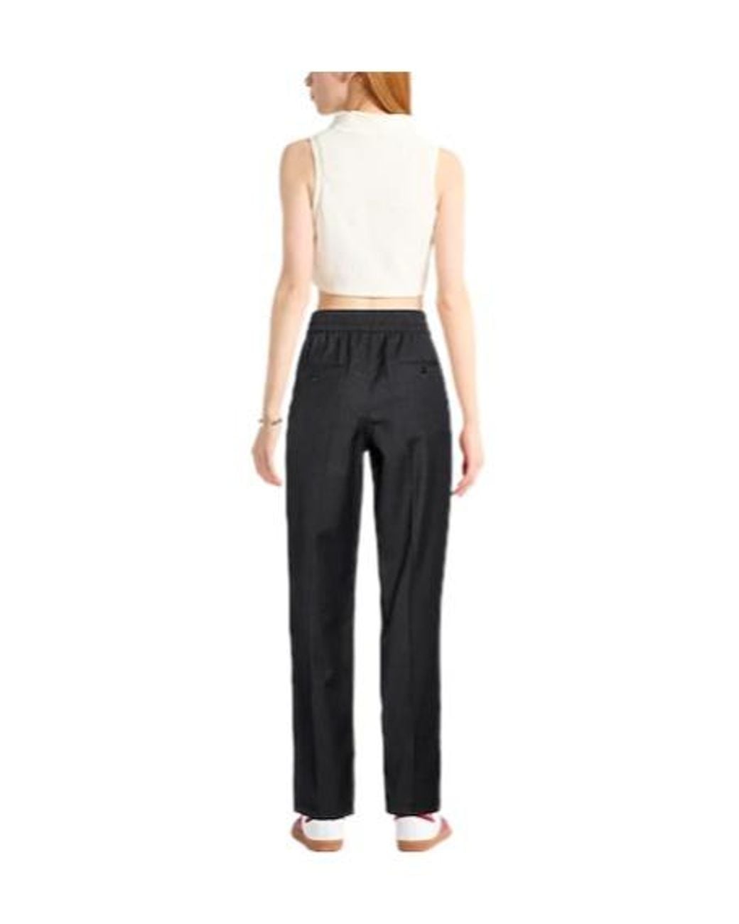 Isabel Marant Black Plaid Slim-Fit Pants