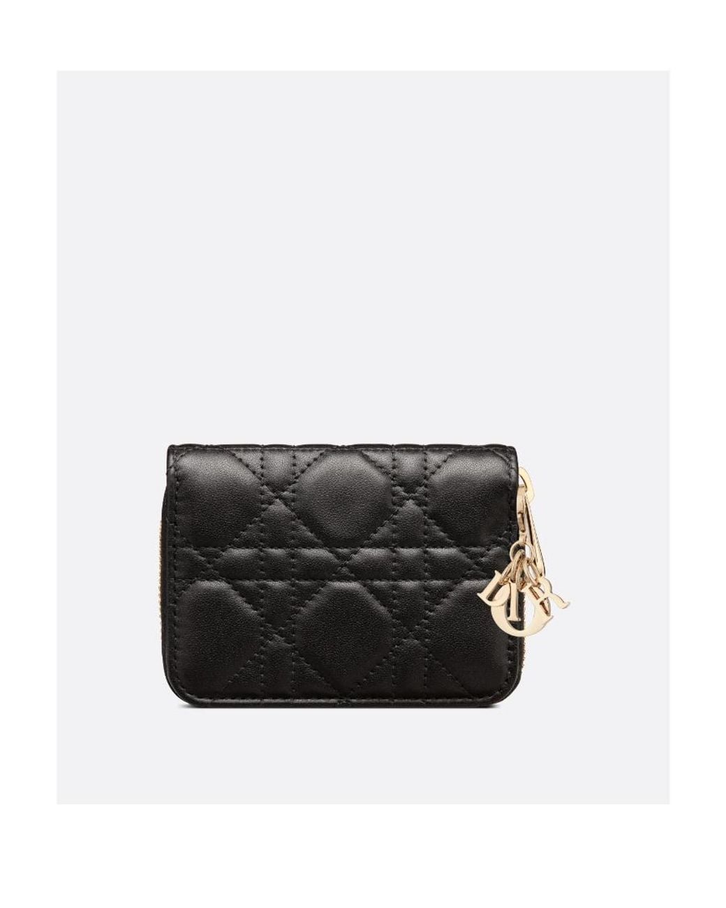 Dior Black Small Lady Voyageur Coin Purse