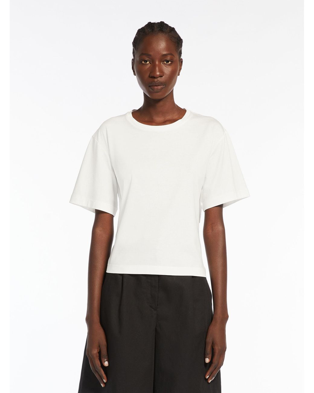 Weekend by Maxmara White Tied Crewneck T-Shirt