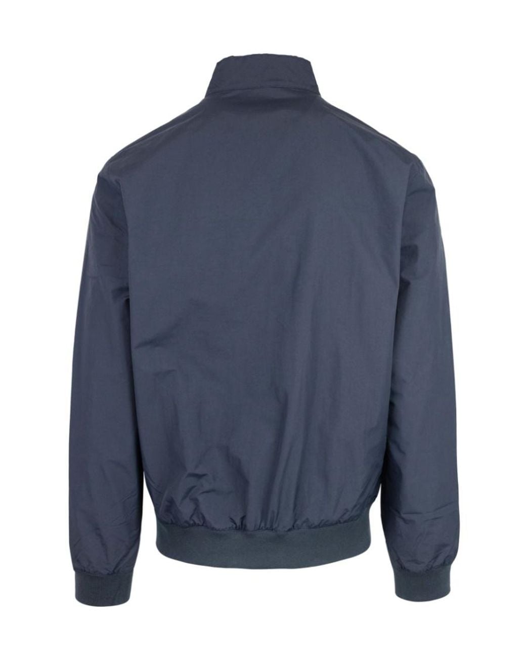 Barbour Blue Zip-Up Bomber Jacket for men
