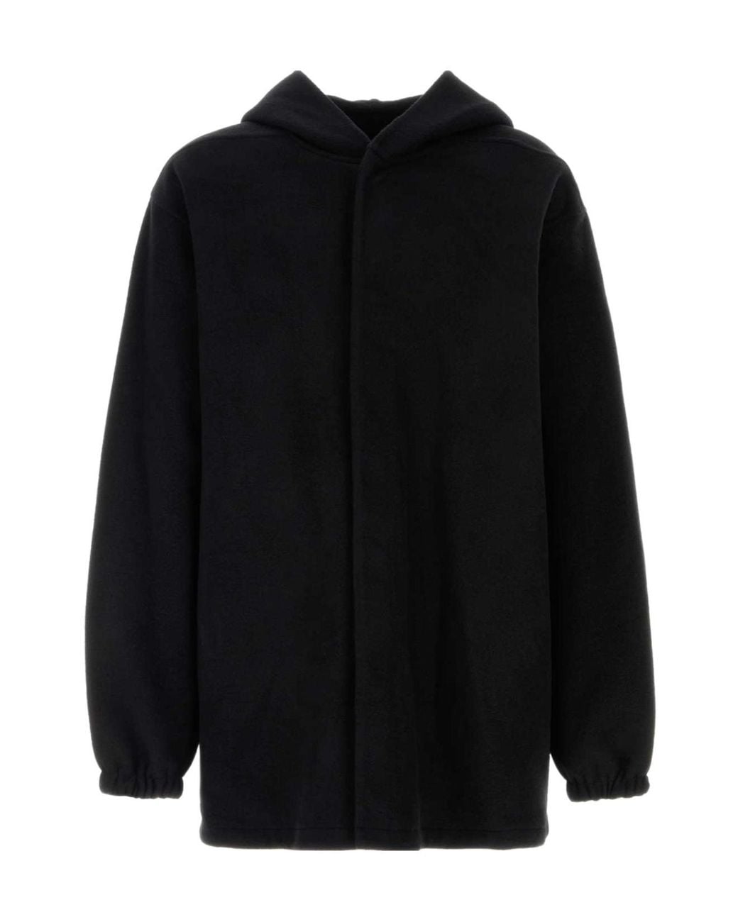 Rick Owens Black Hooded Tour Jacket for men