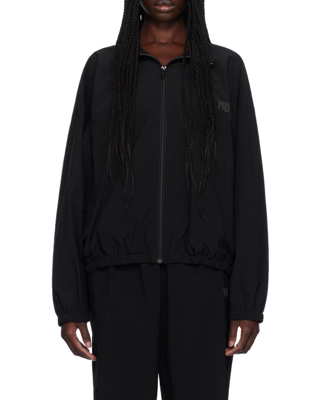 Alexander Wang Black Zipped Track Jacket