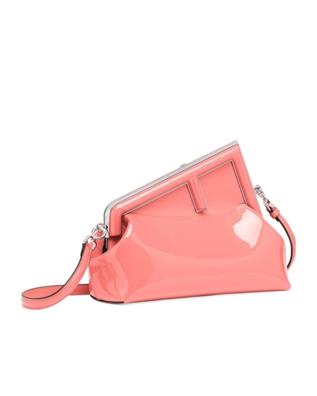 Fendi Pink First Midi Clutch Bag