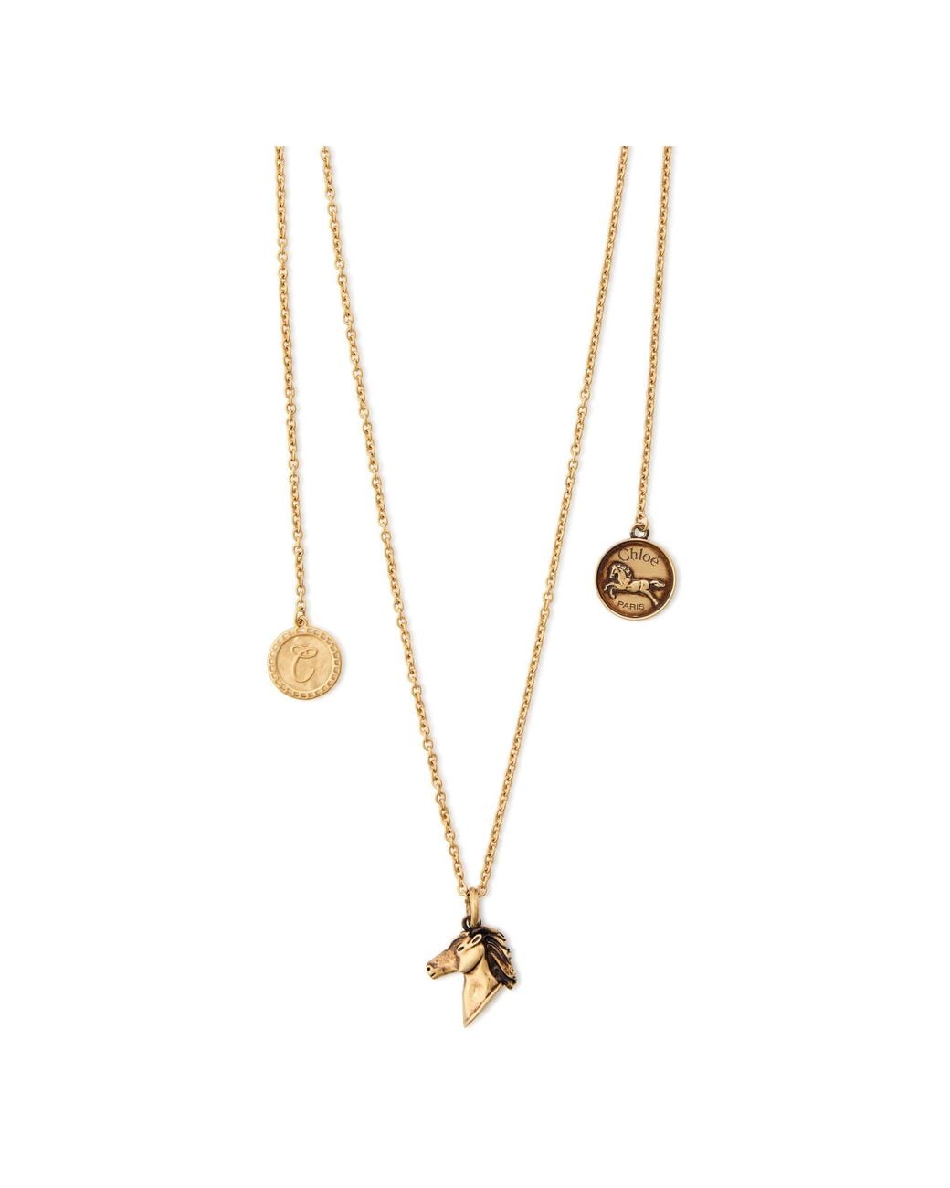 Chloé White Metal Necklace