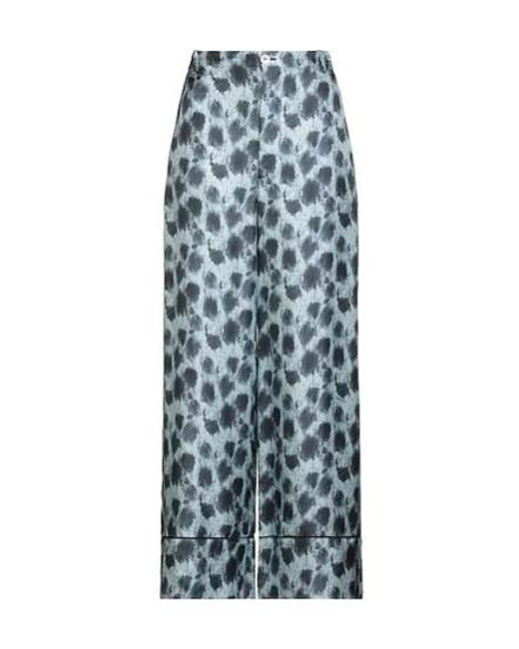 Marni Blue Leopard-Print Trousers