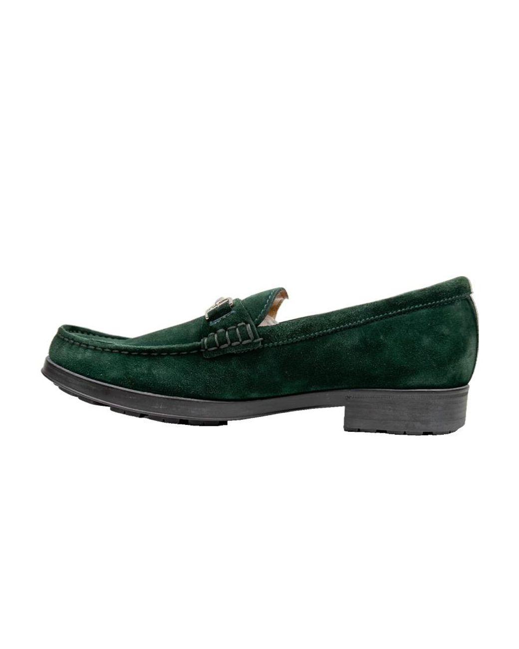 Bally Green Logo Business Casual Shoes for men