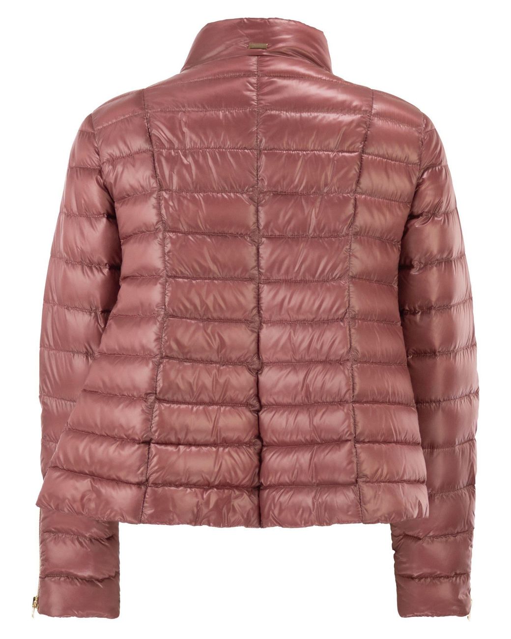 Herno Satin Quilted Flared Down Jacket