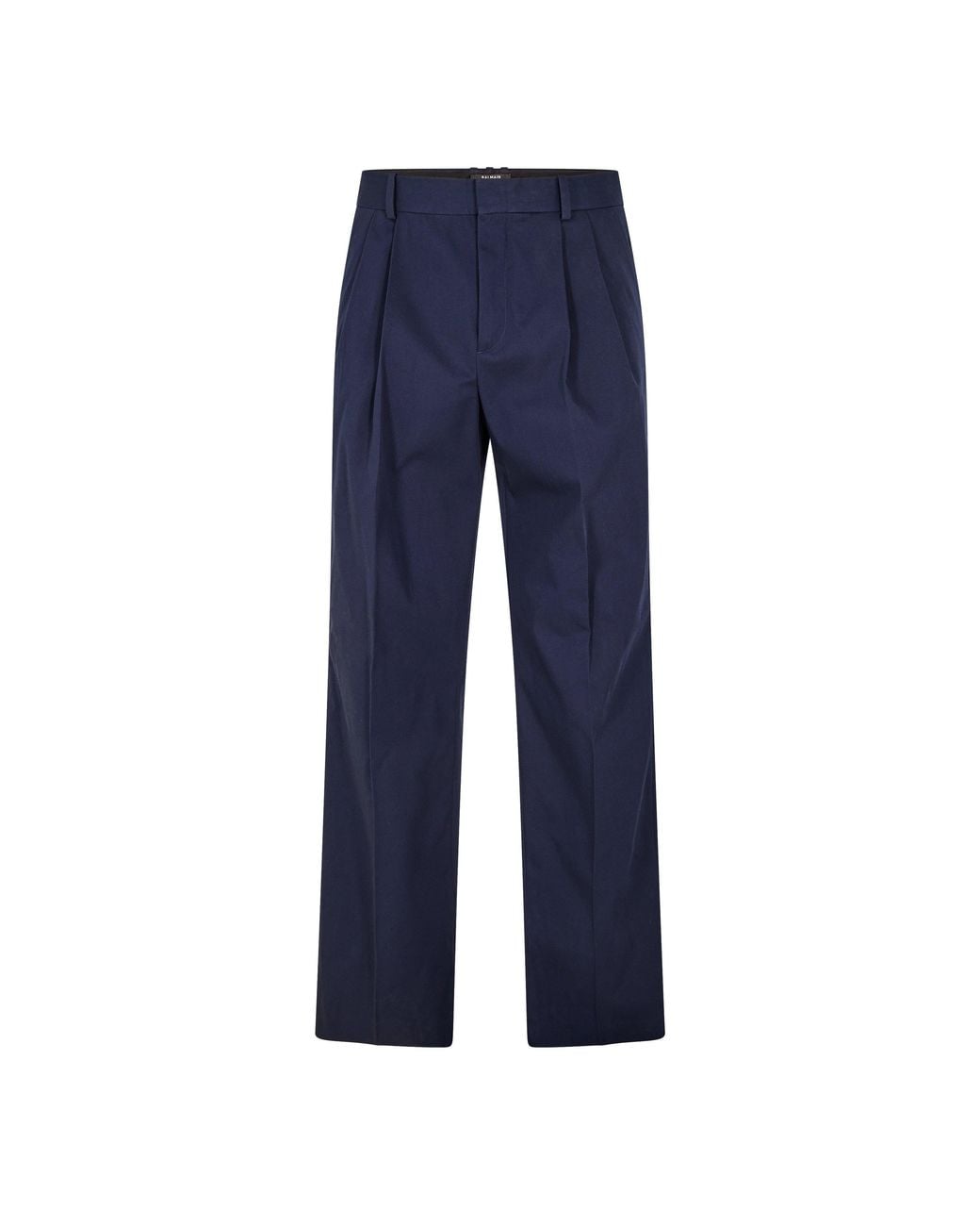 Balmain Blue Straight Leg Trousers for men