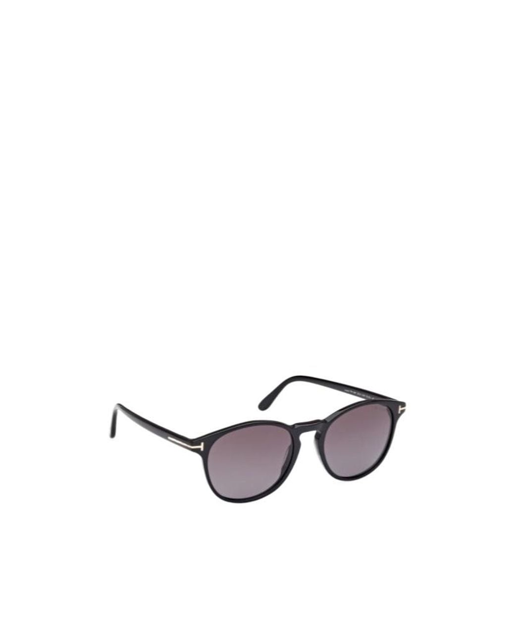 Tom Ford White Eyewear Lewis Round Frame Sunglasses for men