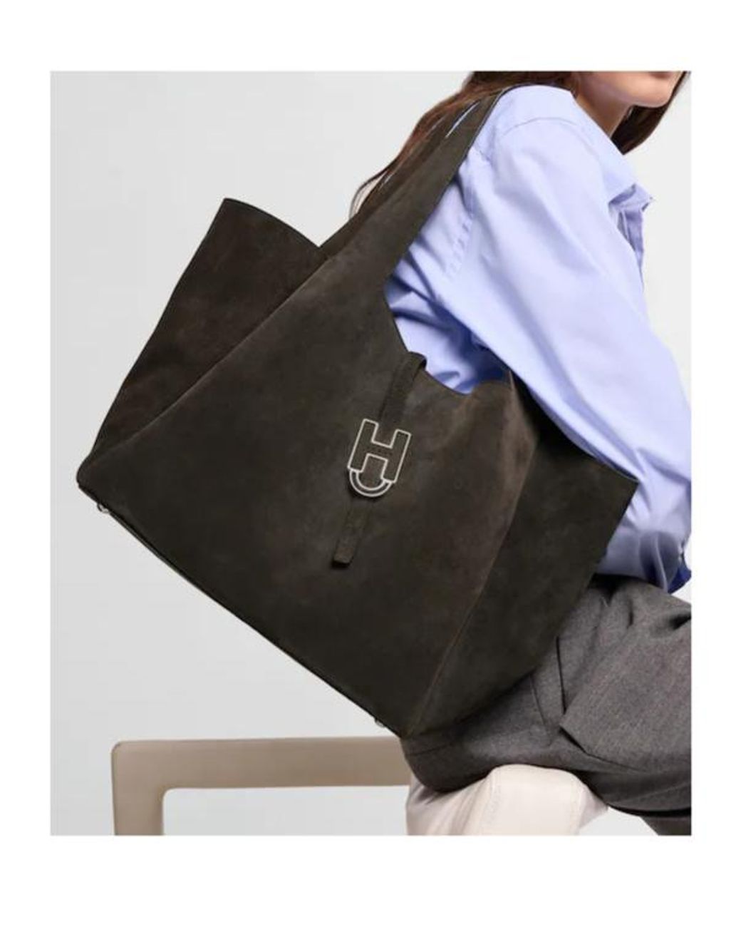 Hogan Black Trend Shopping Bag