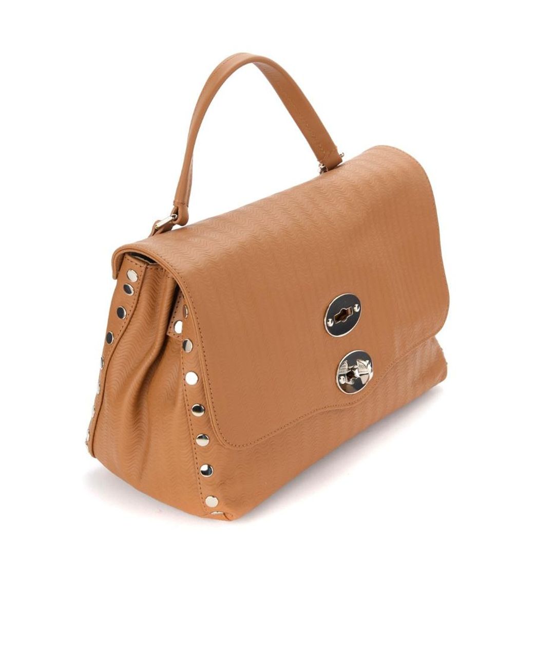 Zanellato Brown Logo Shoulder Bag