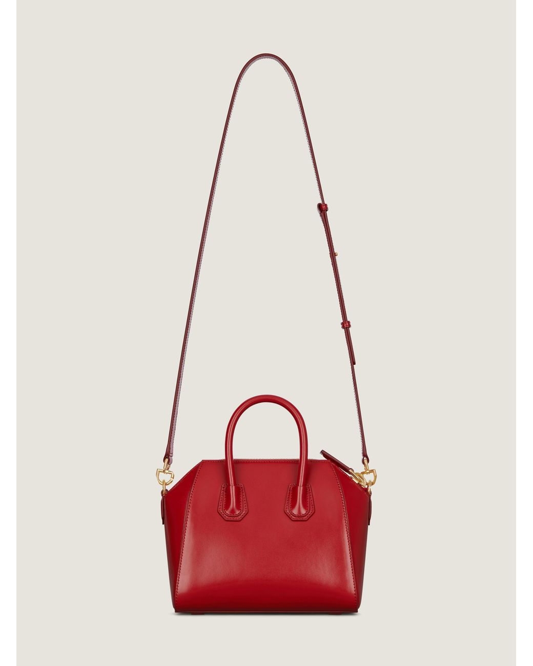 Givenchy Red Antigona Mini Top Handle Bag