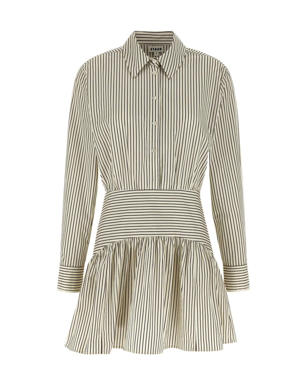 Staud Gray Rocco Mini Dress