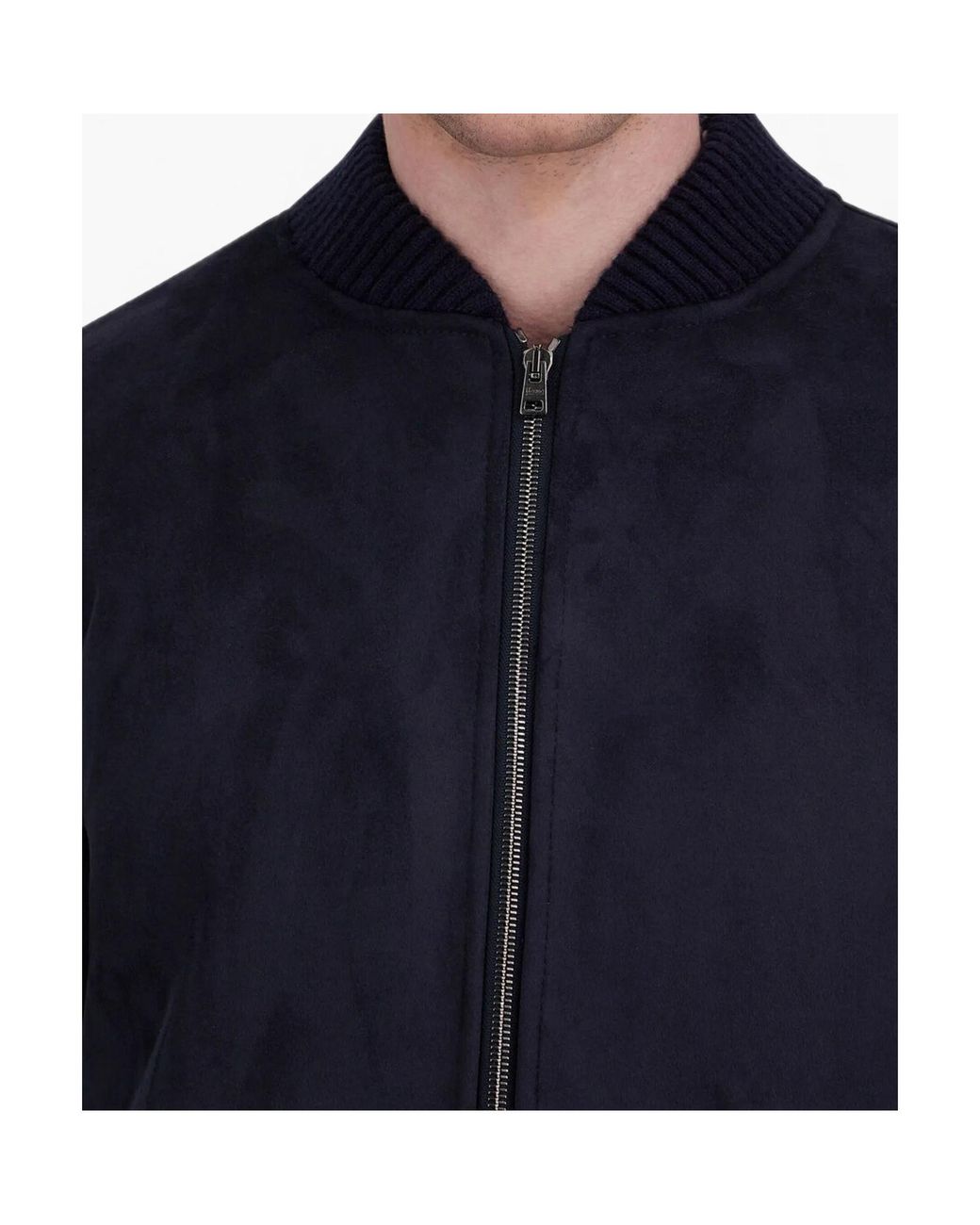 Herno Blue Long-Sleeve Zip-Up Jacket for men