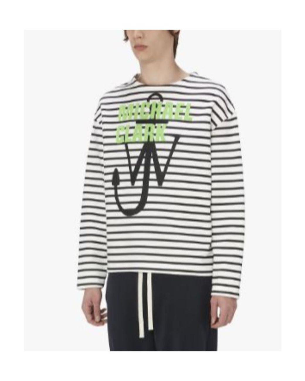 J.W. Anderson Gray Jw Anderson Logo Printed Crewneck Sweatshirt for men