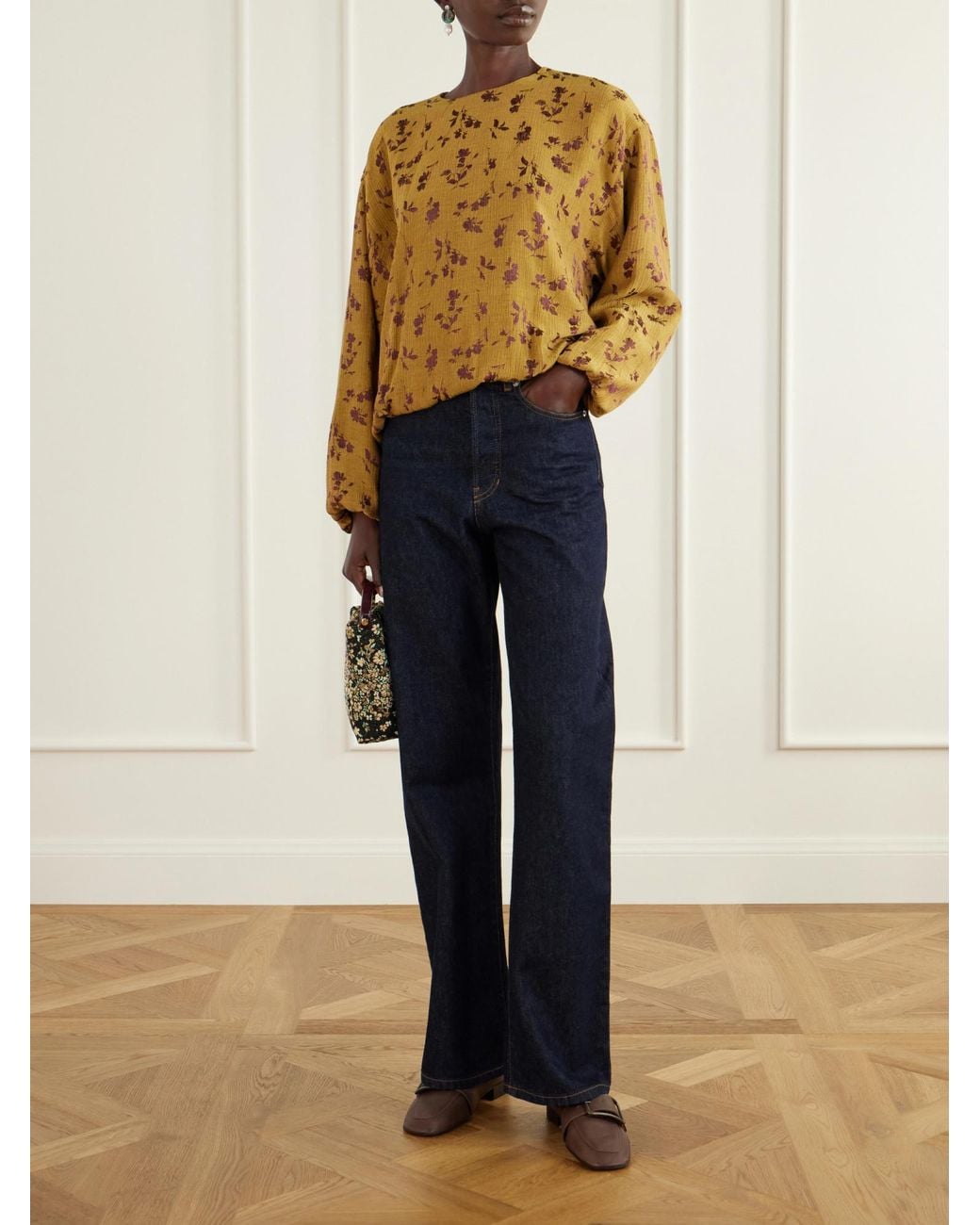 Dries Van Noten Brown Buckle-Detailed Leather Loafers