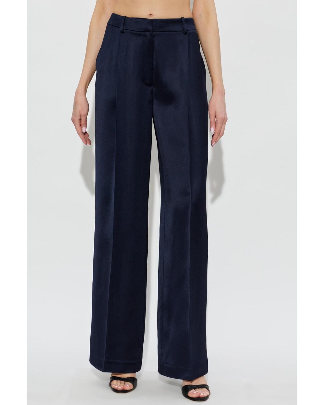 Anine Bing Blue Casual Pants With Belt Loops