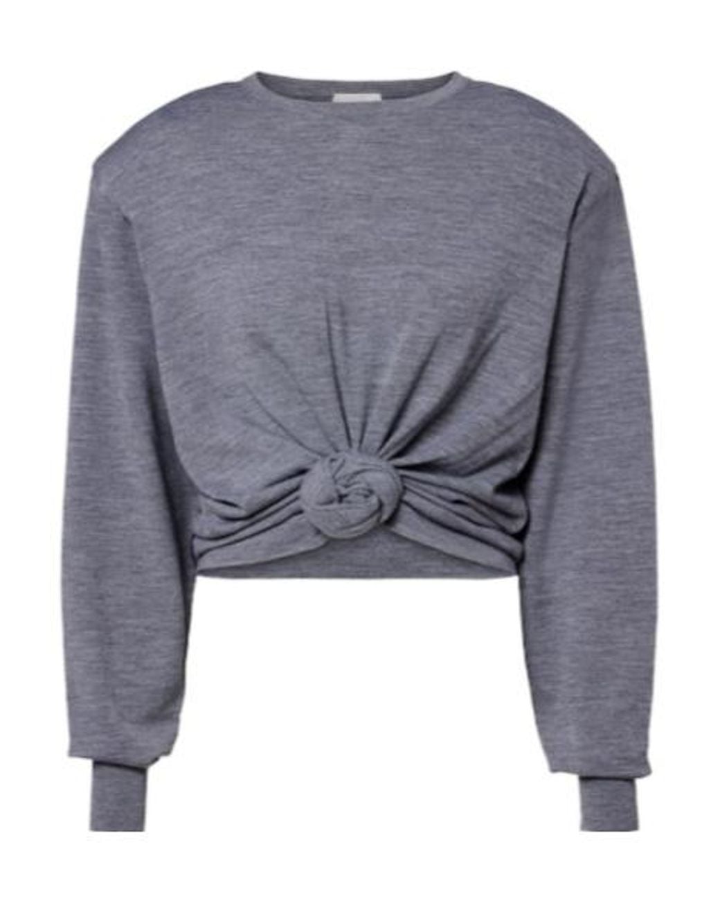 Magda Butrym Gray Wool Sweater