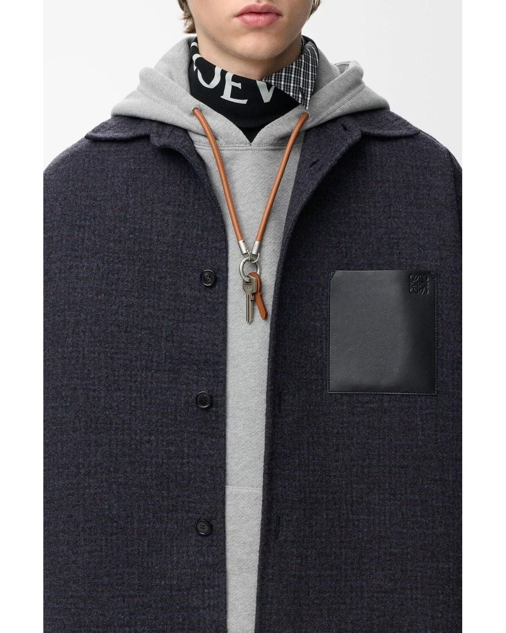 Loewe Blue Relaxed Overshirt for men