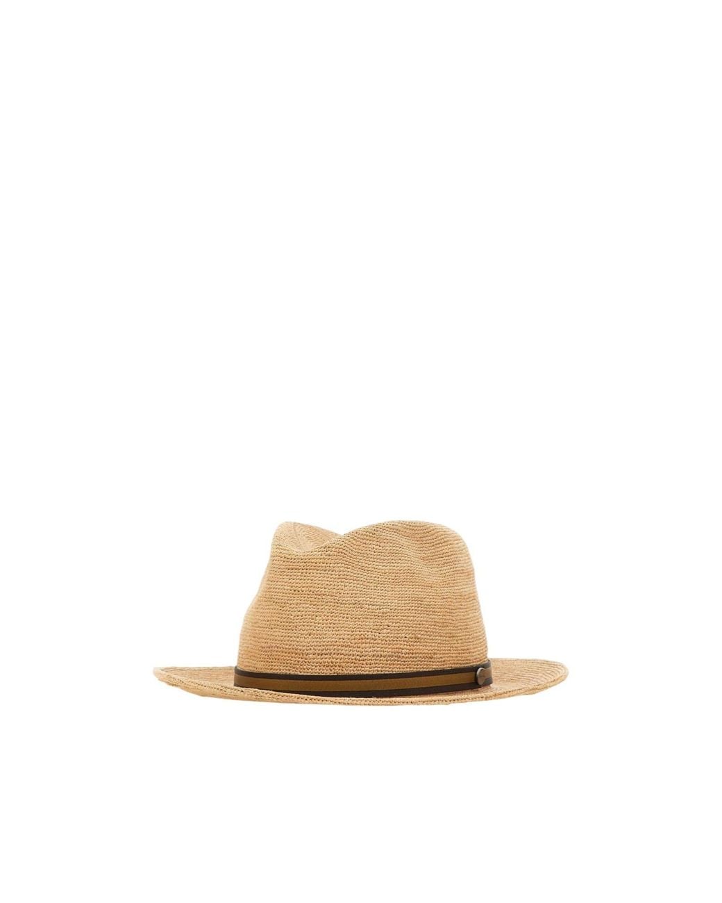 Borsalino Natural Argentina Crochet Medium-Brim Hat for men