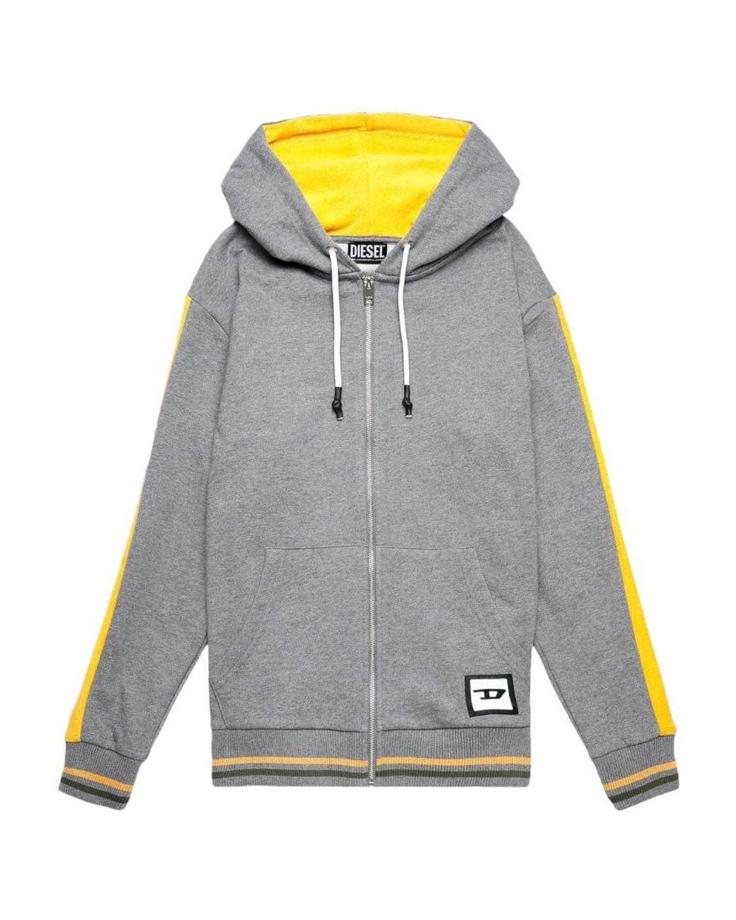 DIESEL Gray Zip-Up Long-Sleeve Jacket for men