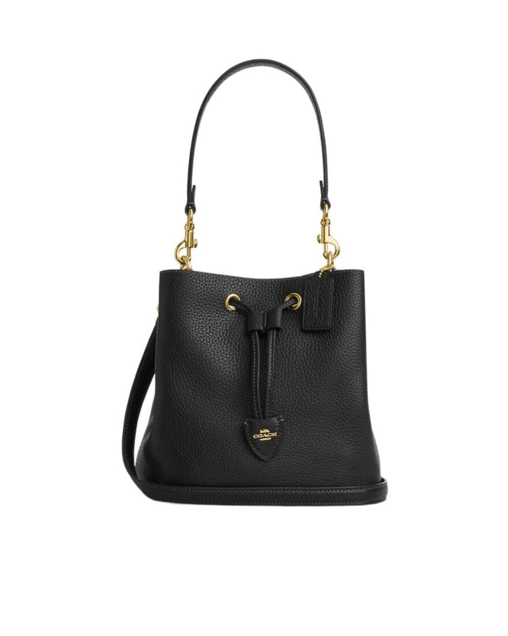 COACH Black Rowan Bucket Bag
