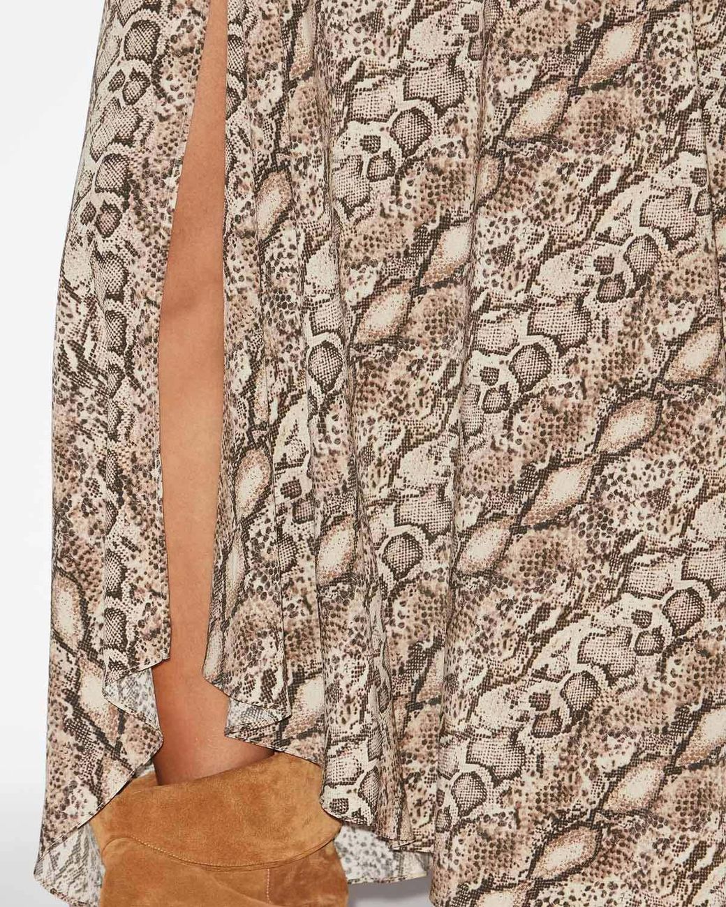 Isabel Marant Brown Sakura Printed Long Skirt