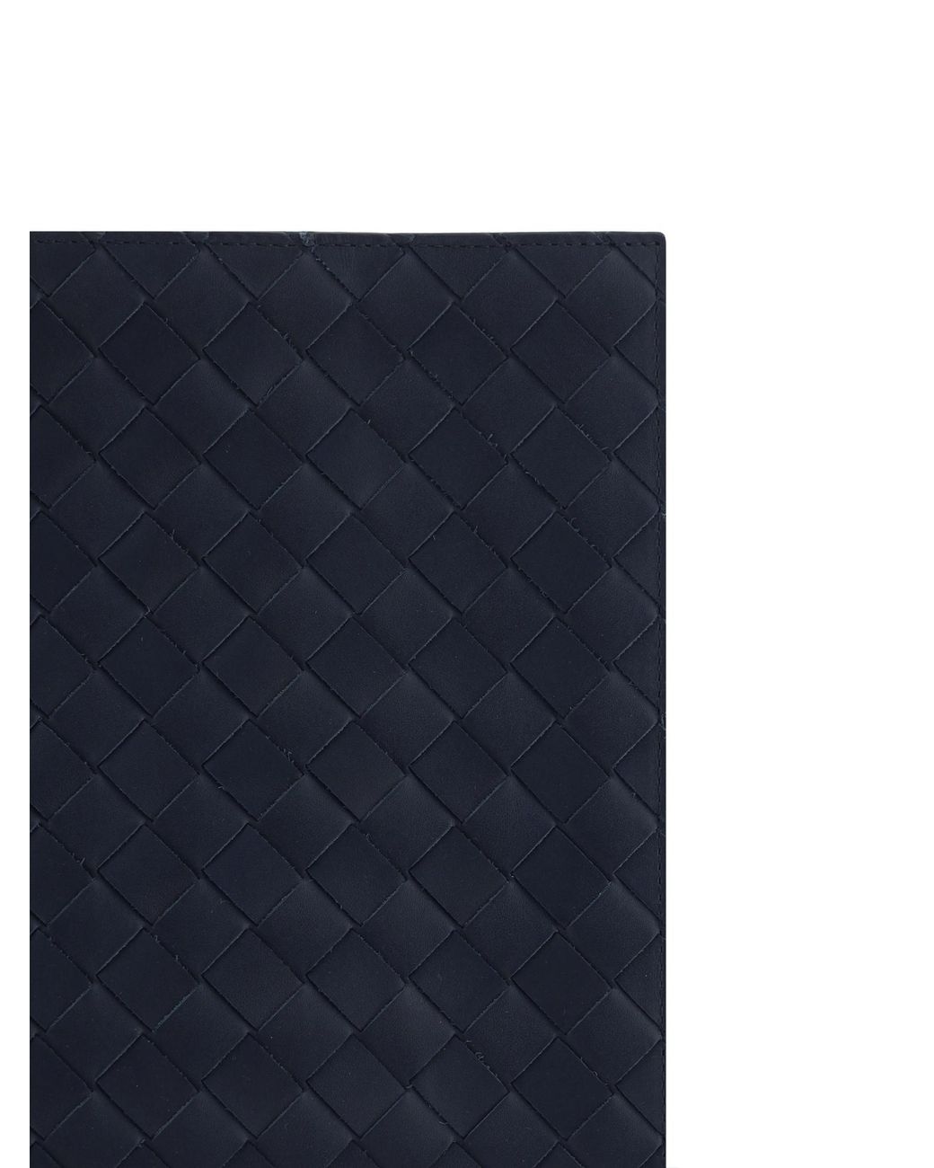 Bottega Veneta Blue Intrecciato Half Zip Pouch for men