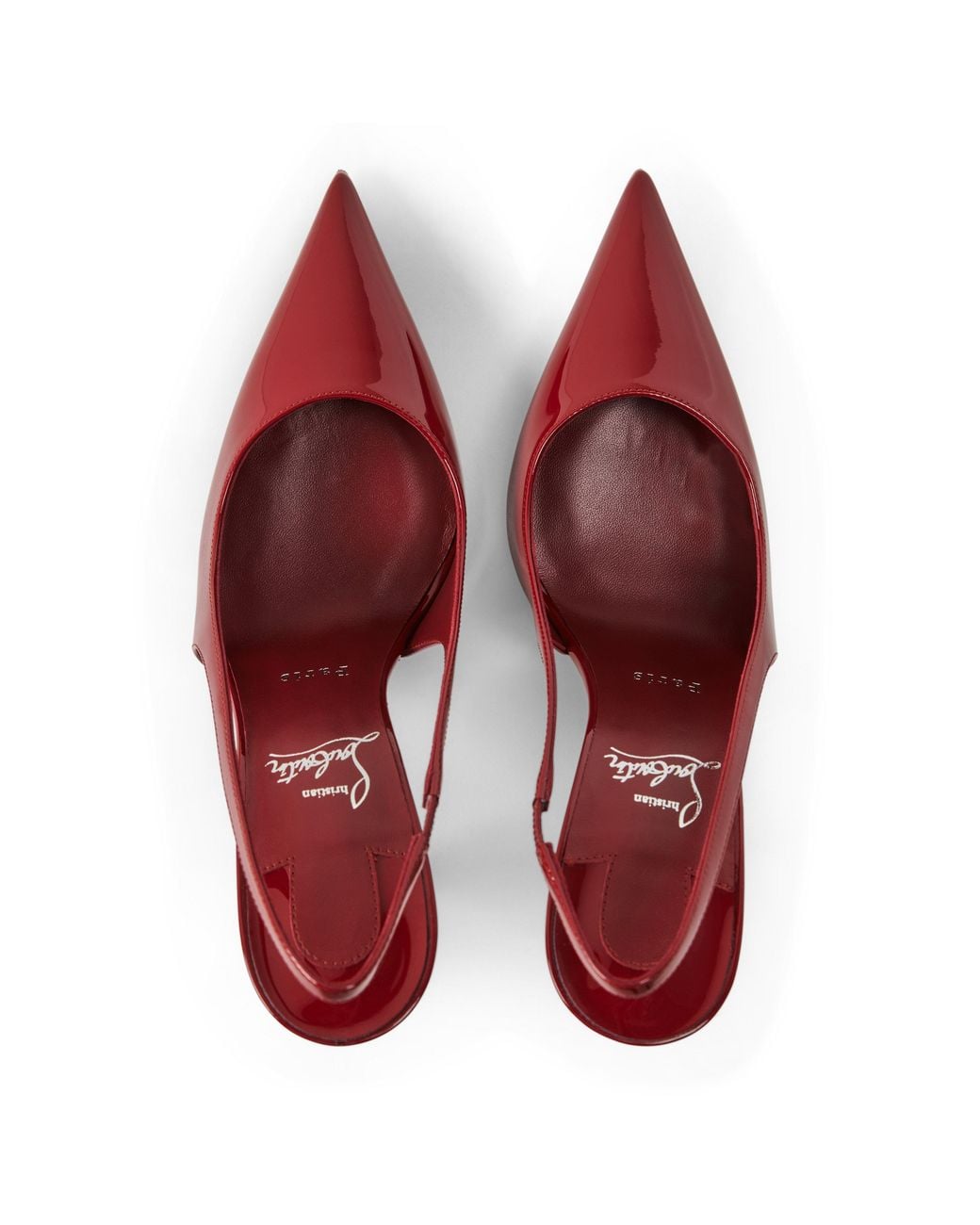 Christian Louboutin Red Polished Stiletto High Heels
