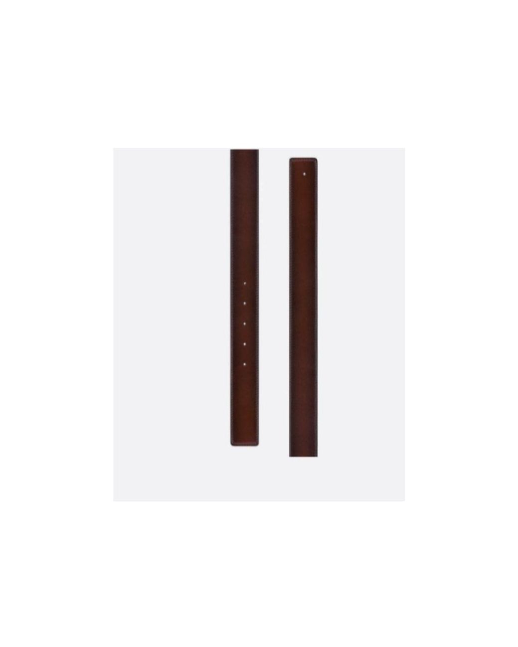 Dior White Reversible Belt Strap for men