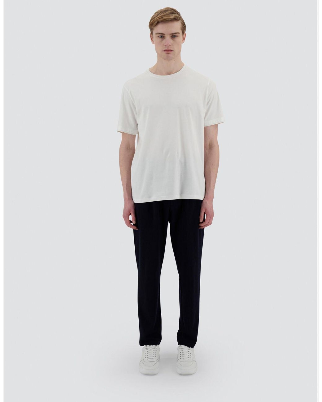 Herno White Short-Sleeved Crewneck T-Shirt for men