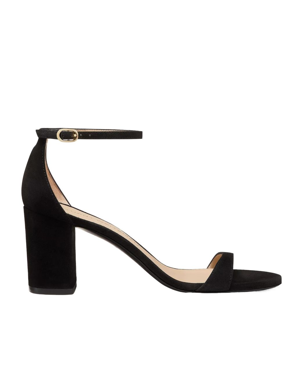 Stuart Weitzman Black Nudist Block 75