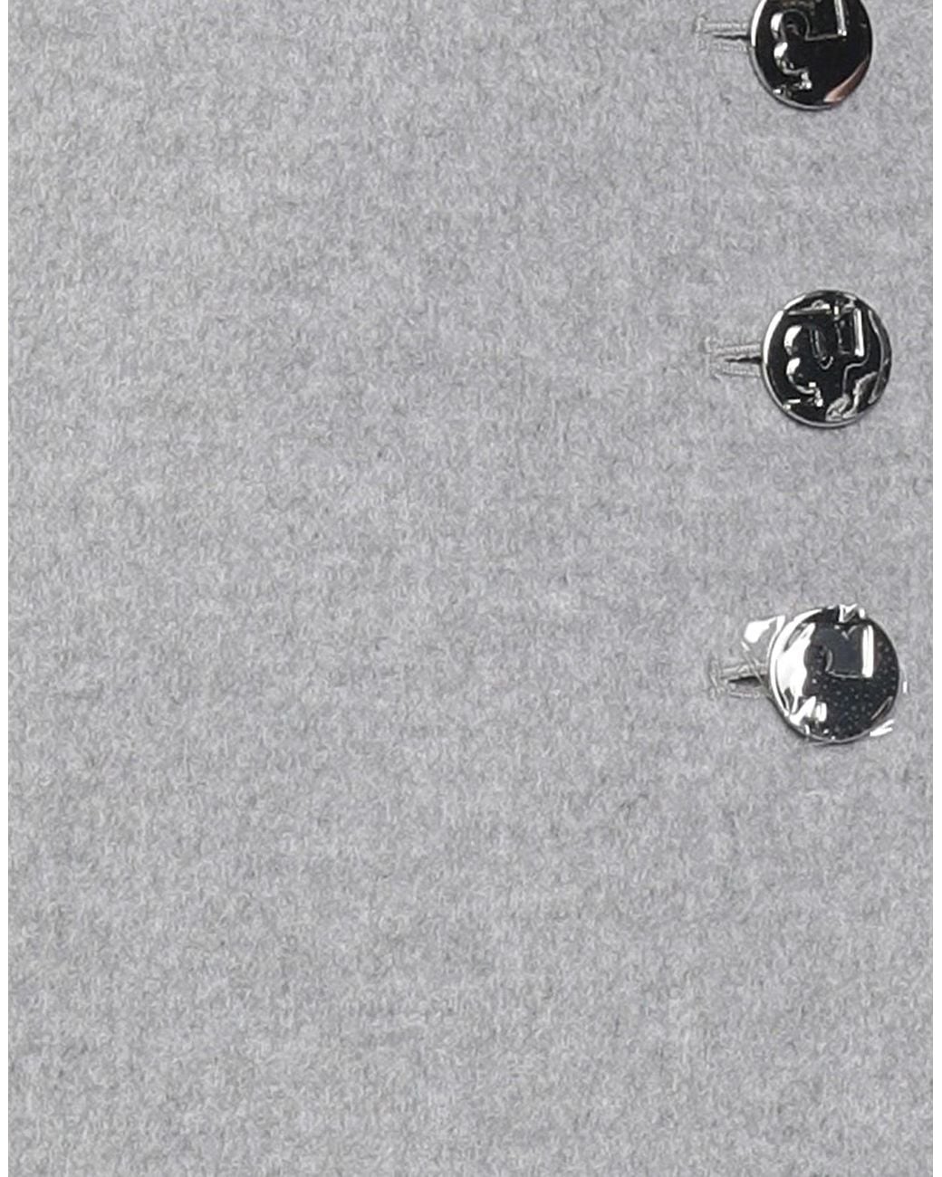 Tory Burch Gray Side Button Skirt