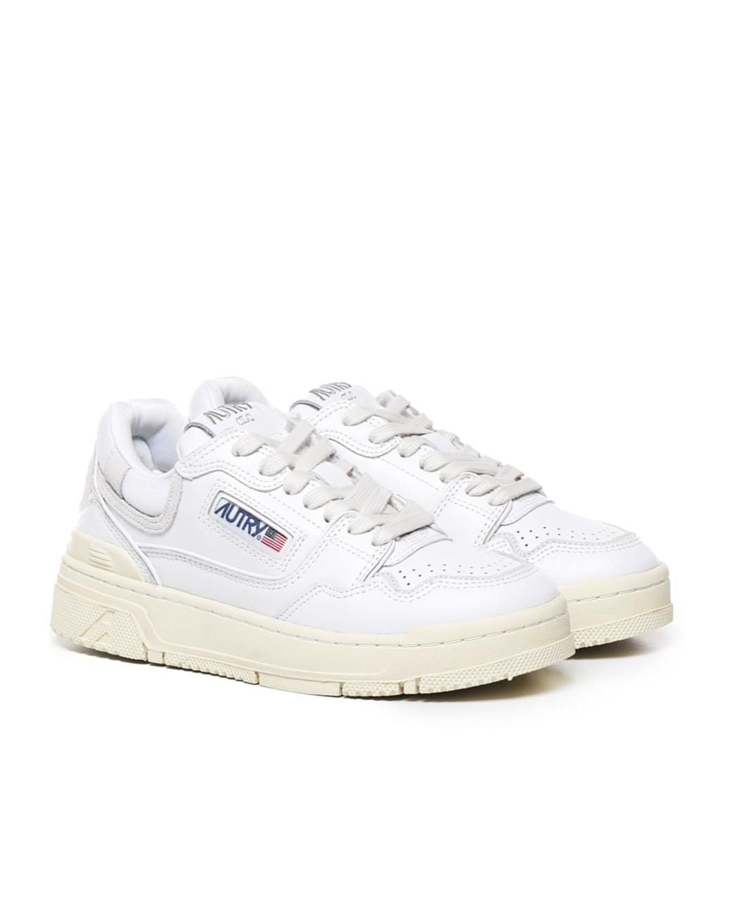Autry White Clc Low-Top Sneakers