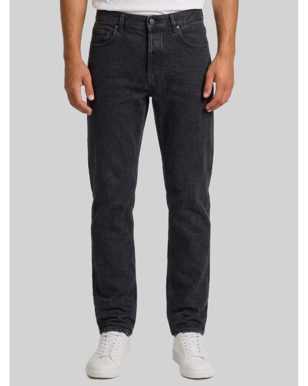 Saint Laurent Black Logo-Patch Jeans for men