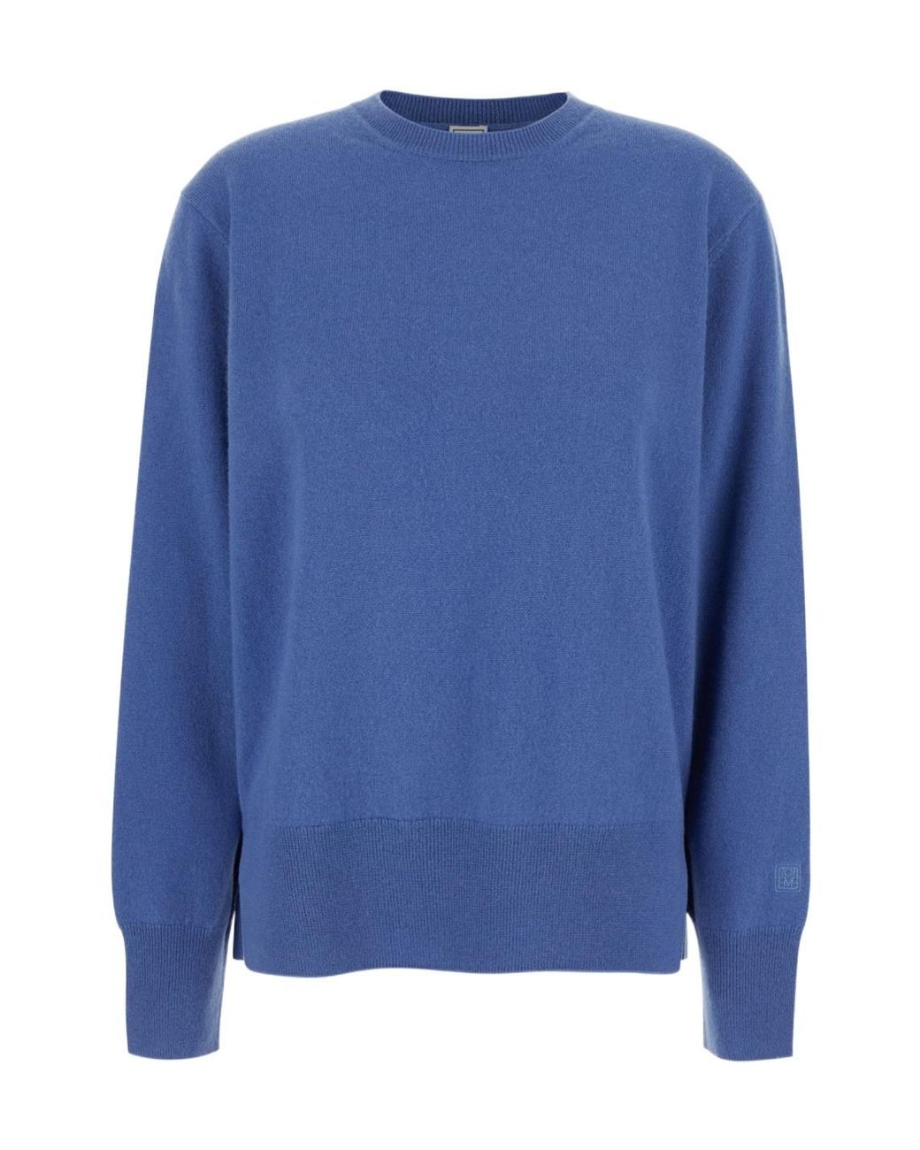 Totême Blue Totême Dropped-Shoulder Cashmere Sweater