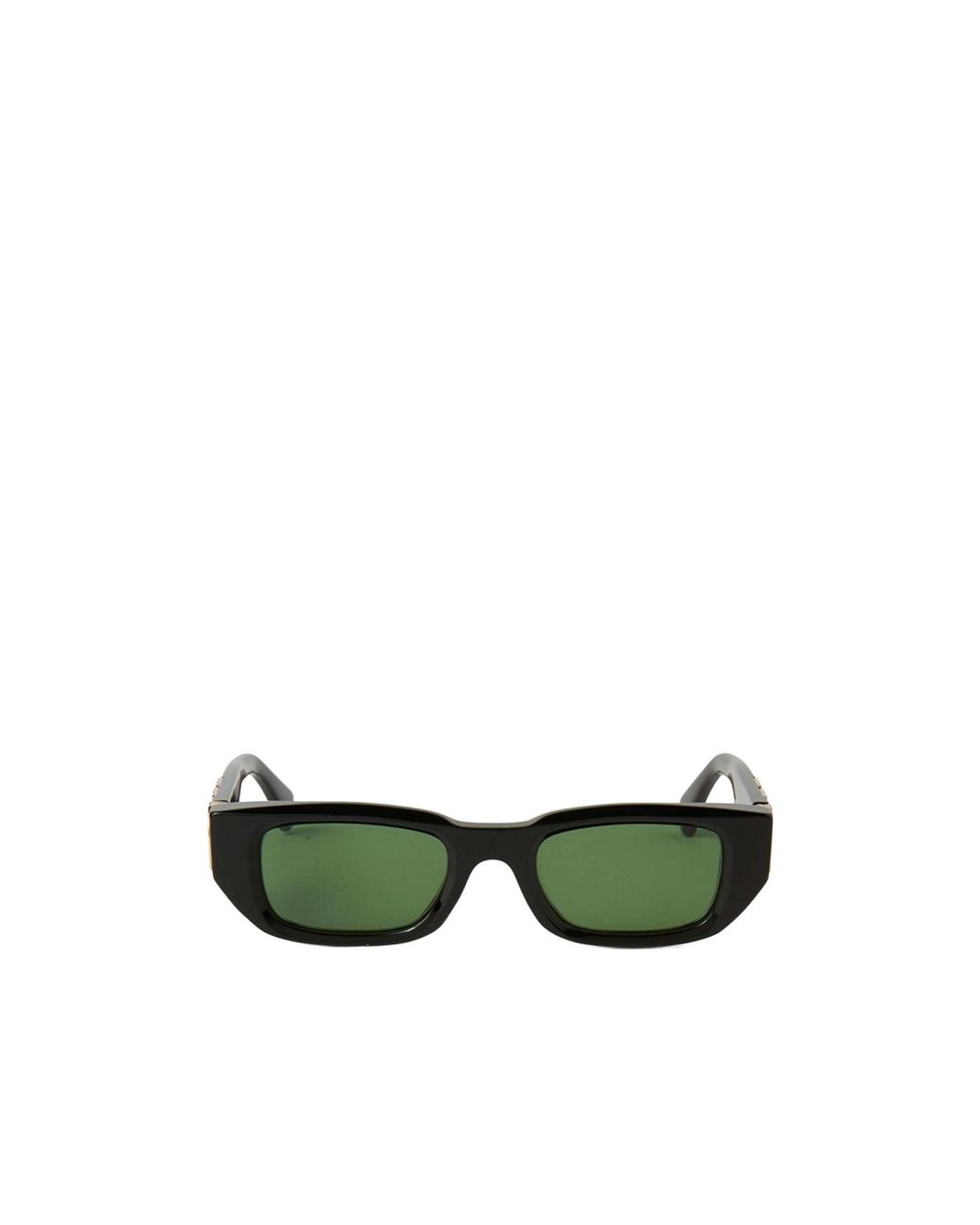 Off-White c/o Virgil Abloh Green Rectangular Frame Sunglasses for men