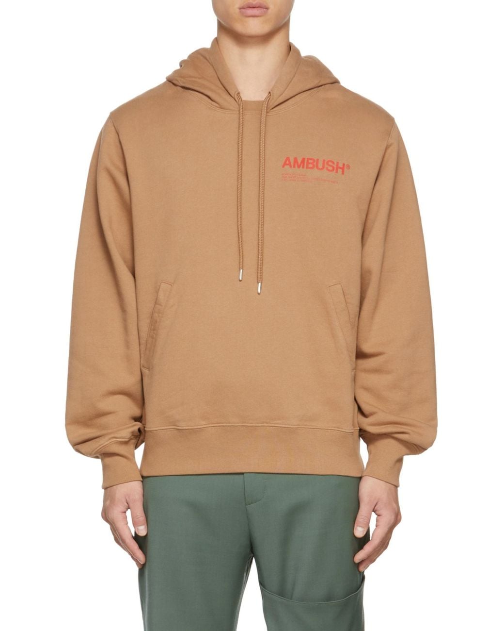 Ambush Natural Logo-Print Hoodie for men
